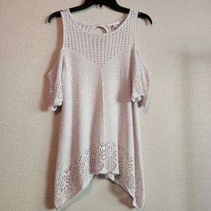 Lauren Conrad cold shoulder crochet